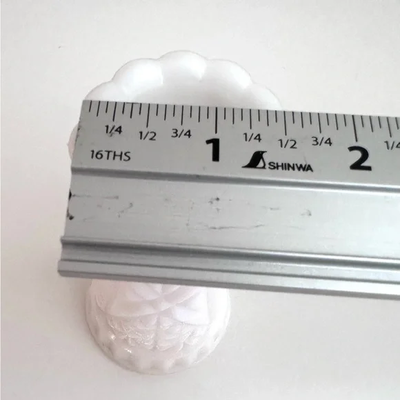 Classic White Milk Glass Decorative Vase - Picture 9 of 10